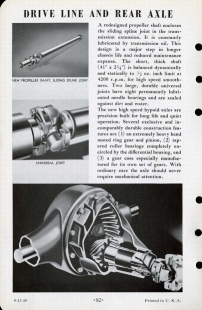 1941 Cadillac Salesmans Data Book Page 105